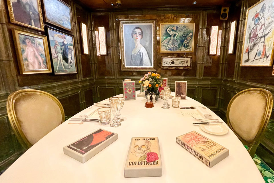 Table laid for the James Bond 007 Experience